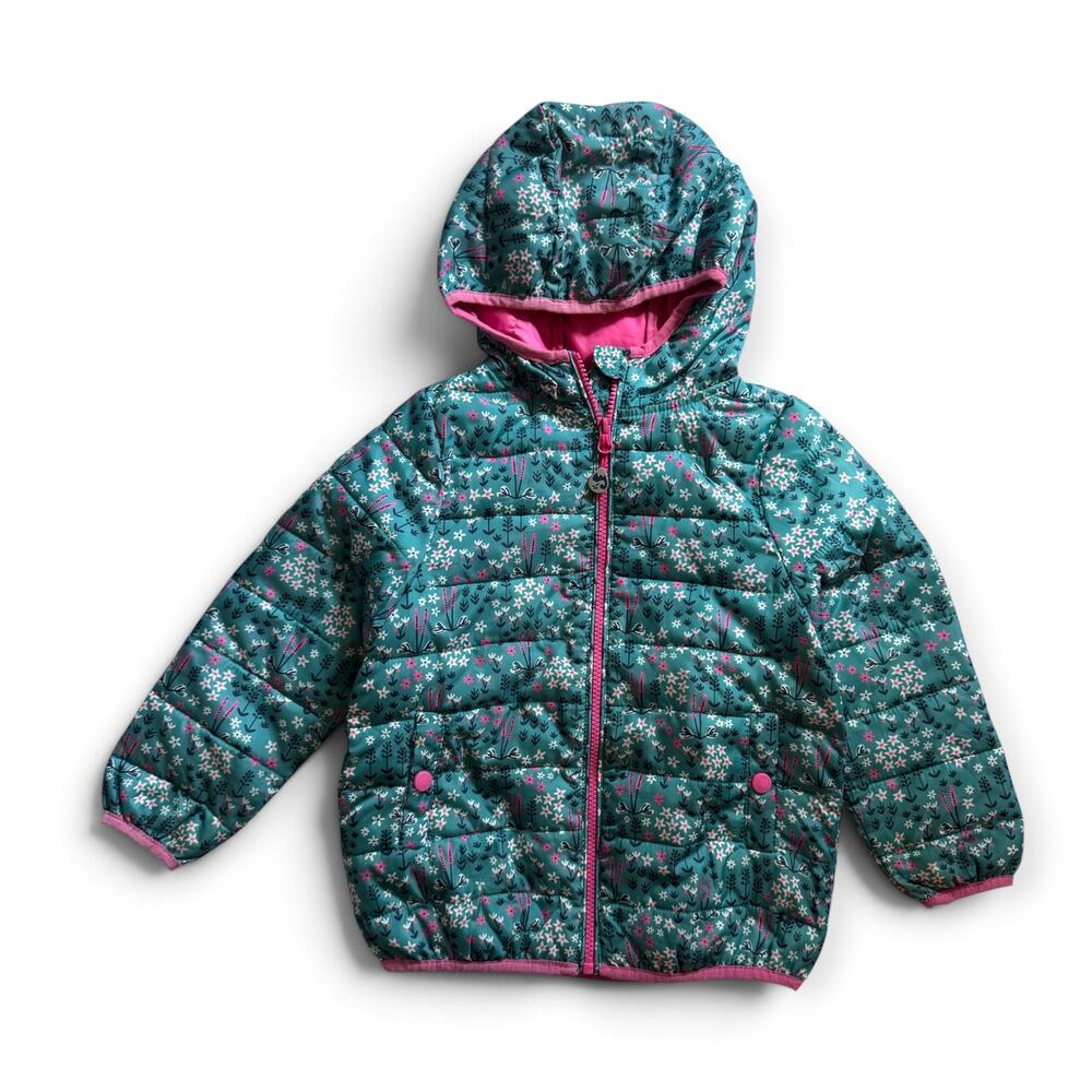 Frugi floral puffer coat